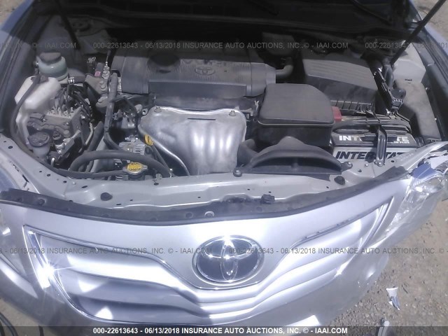 JTNBF3EK8B3012168 - 2011 TOYOTA CAMRY SE/LE/XLE SILVER photo 10