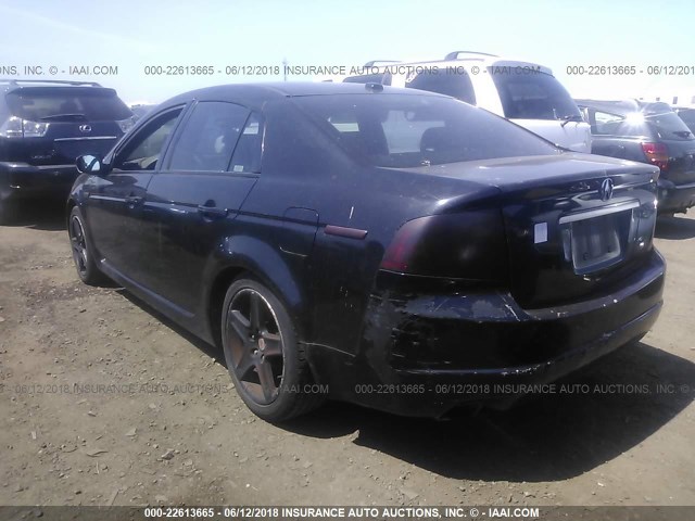 19UUA66294A017892 - 2004 ACURA TL BLACK photo 3