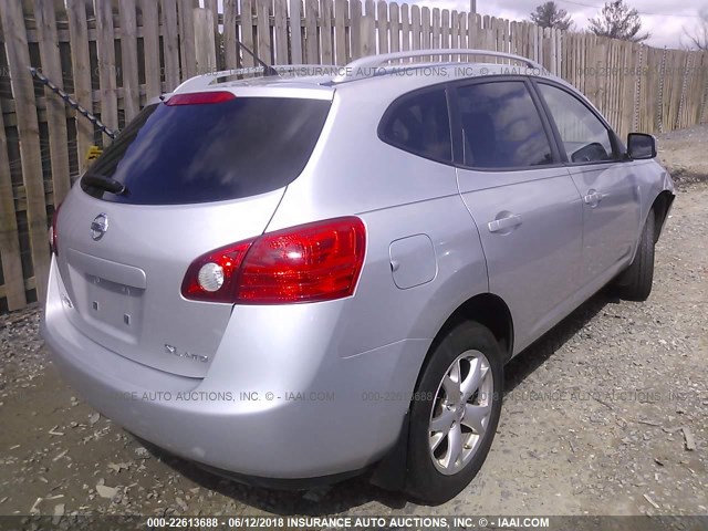 JN8AS58V49W431435 - 2009 NISSAN ROGUE S/SL SILVER photo 4