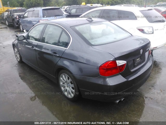 WBAVB33566KS32475 - 2006 BMW 330 I GRAY photo 3