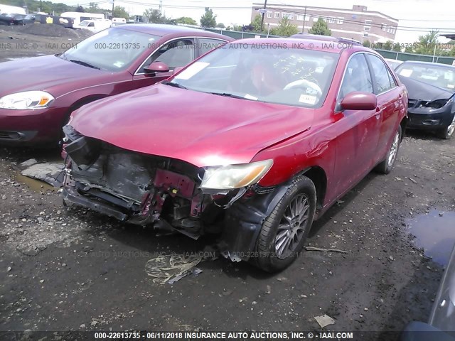 4T1BE46K97U020143 - 2007 TOYOTA CAMRY NEW GENERAT CE/LE/XLE/SE RED photo 2