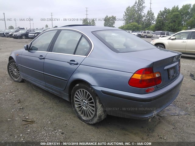 WBAEW53452PG18294 - 2002 BMW 330 XI BLUE photo 3