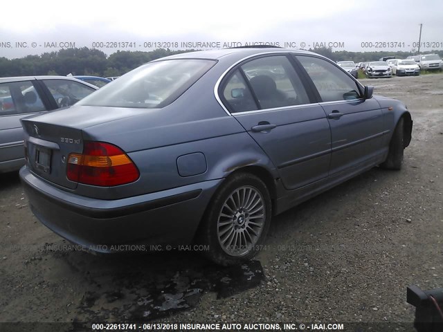 WBAEW53452PG18294 - 2002 BMW 330 XI BLUE photo 4