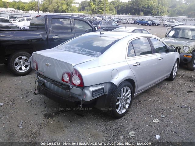 1G1ZE5E1XBF168017 - 2011 CHEVROLET MALIBU LTZ 灰色 照片 4