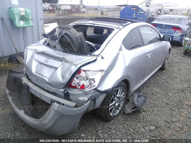 JTKDE177960137578 - 2006 TOYOTA SCION TC 银色 照片 4