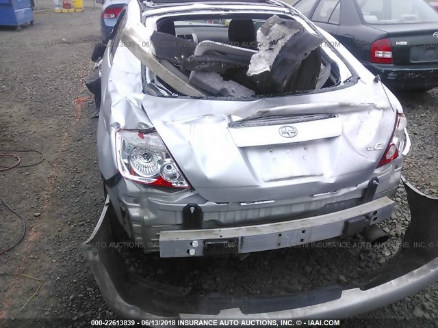 JTKDE177960137578 - 2006 TOYOTA SCION TC 银色 照片 6