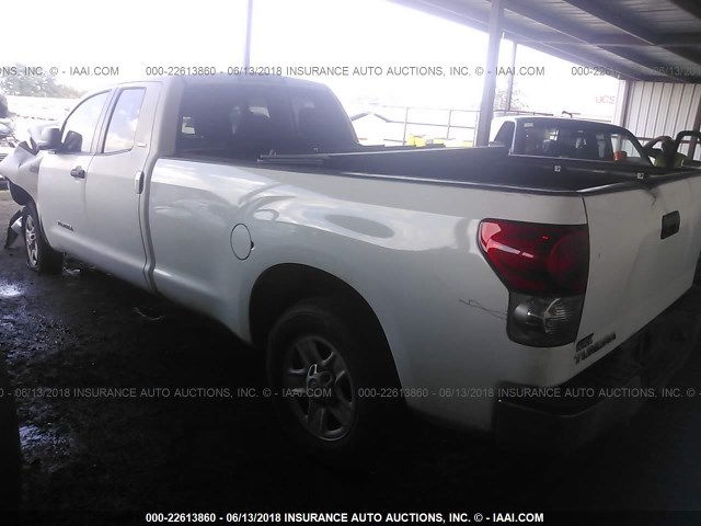 5TFSV54127X003929 - 2007 TOYOTA TUNDRA DOUBLE CAB SR5 WHITE photo 3