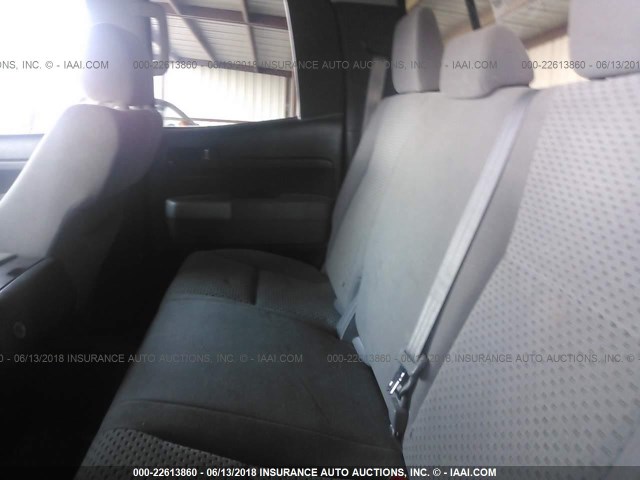 5TFSV54127X003929 - 2007 TOYOTA TUNDRA DOUBLE CAB SR5 WHITE photo 8