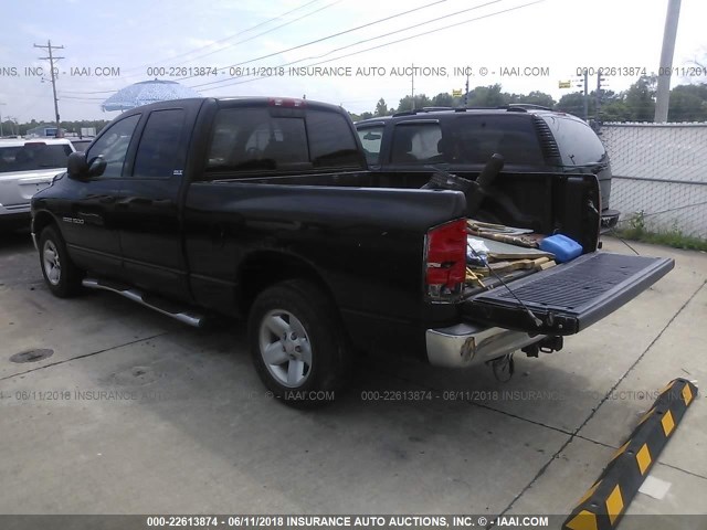 1B7HA18N12J114284 - 2002 DODGE RAM 1500 BLACK photo 3