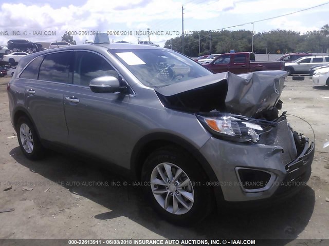 5XYPG4A35GG167436 - 2016 KIA SORENTO LX/L GRAY photo 1