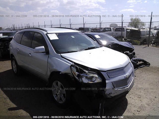 1GNKRGED6BJ322102 - 2011 CHEVROLET TRAVERSE LT SILVER photo 1