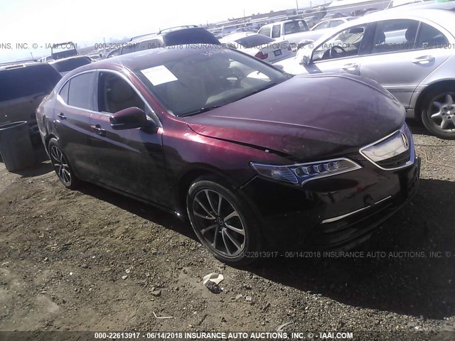 19UUB2F57FA015433 - 2015 ACURA TLX TECH MAROON photo 1
