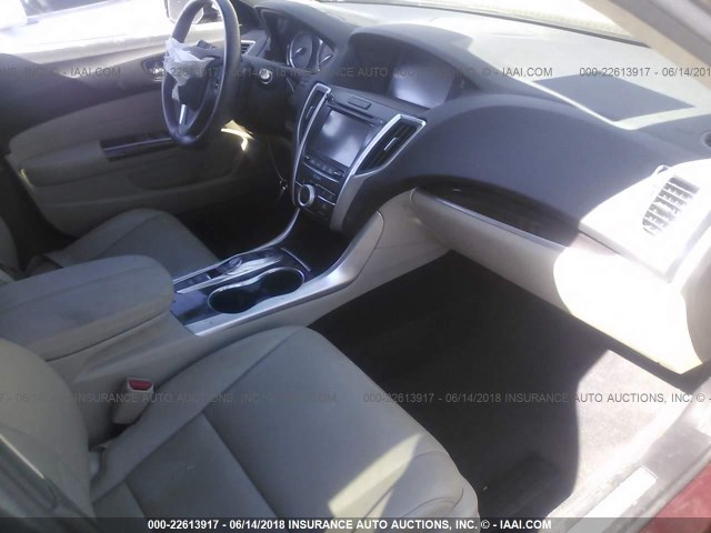 19UUB2F57FA015433 - 2015 ACURA TLX TECH MAROON photo 5