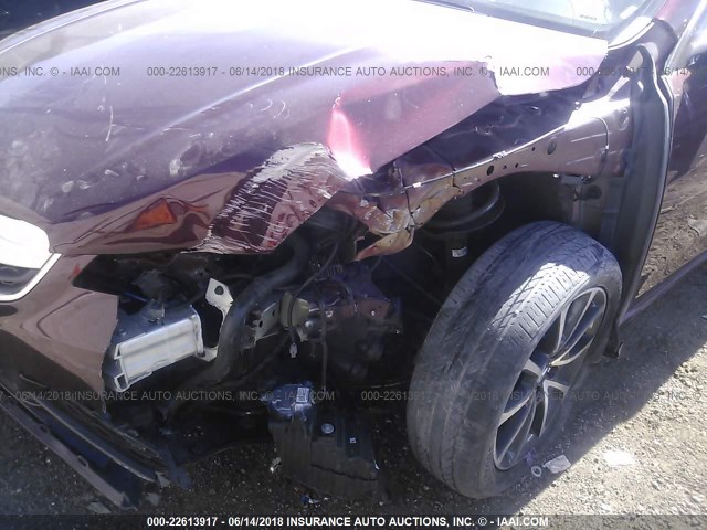 19UUB2F57FA015433 - 2015 ACURA TLX TECH MAROON photo 6