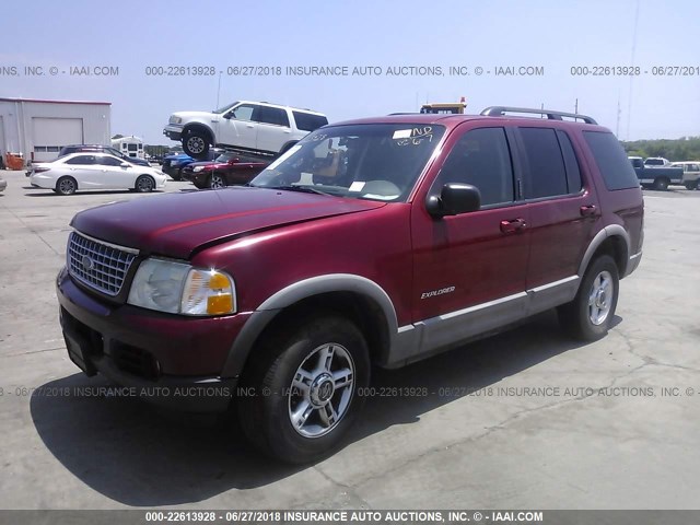 1FMZU73W82ZB55930 - 2002 FORD EXPLORER XLT RED photo 2