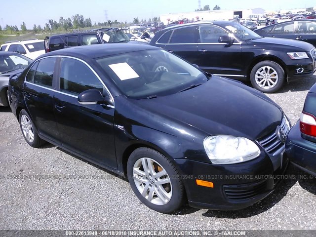 3VWEF71K57M134164 - 2007 VOLKSWAGEN JETTA WOLFSBURG 黑色 照片 1