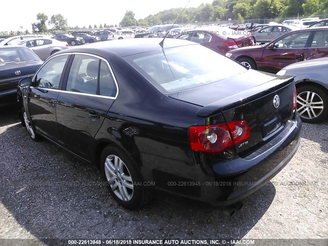3VWEF71K57M134164 - 2007 VOLKSWAGEN JETTA WOLFSBURG 黑色 照片 3