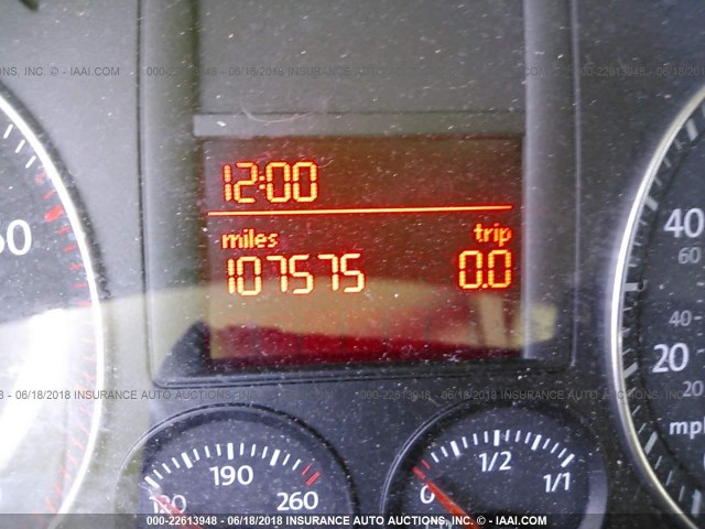 3VWEF71K57M134164 - 2007 VOLKSWAGEN JETTA WOLFSBURG 黑色 照片 7