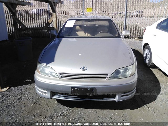 JT8VK13T2P0193983 - 1993 LEXUS ES 300 GOLD photo 6