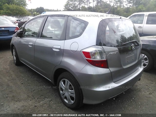 JHMGE8H2XAC005533 - 2010 HONDA FIT GRAY photo 3