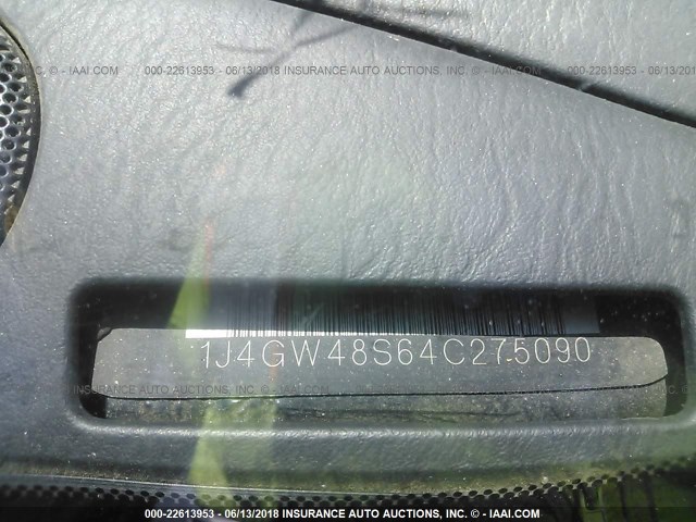 1J4GW48S64C275090 - 2004 JEEP GRAND CHEROKEE LAREDO/COLUMBIA/FREEDOM 蓝色 照片 9