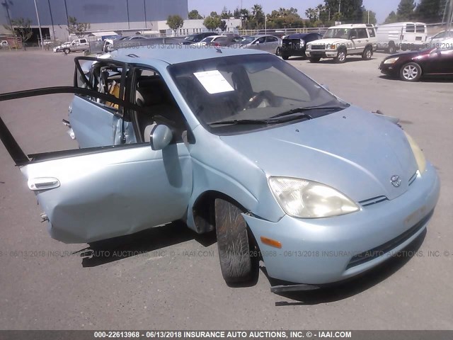 JT2BK12U620048333 - 2002 TOYOTA PRIUS Light Blue photo 1