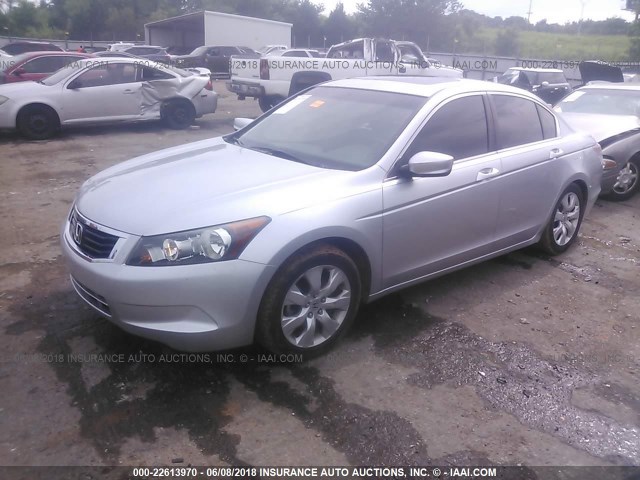 JHMCP26828C079360 - 2008 HONDA ACCORD EXL SILVER photo 2