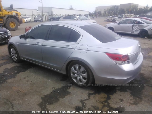 JHMCP26828C079360 - 2008 HONDA ACCORD EXL SILVER photo 3