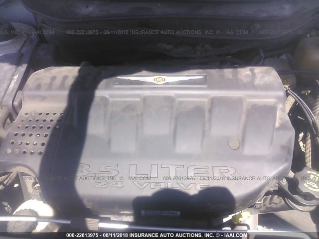 2A8GM78456R900807 - 2006 CHRYSLER PACIFICA LIMITED GRAY photo 10