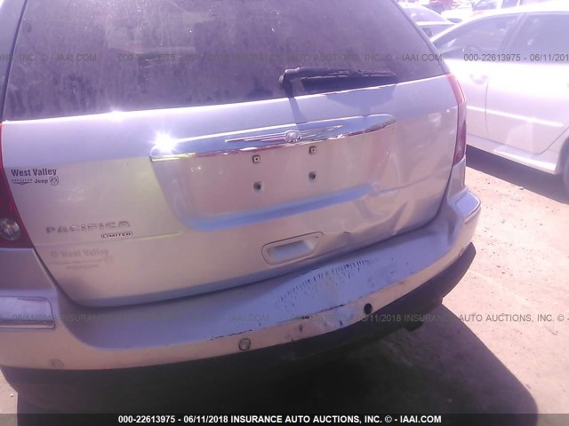 2A8GM78456R900807 - 2006 CHRYSLER PACIFICA LIMITED GRAY photo 6