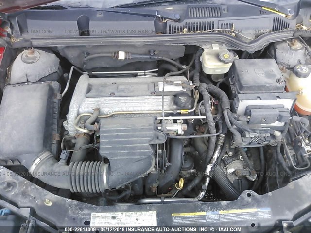 1G8AW12F14Z114143 - 2004 SATURN ION LEVEL 3 RED photo 10