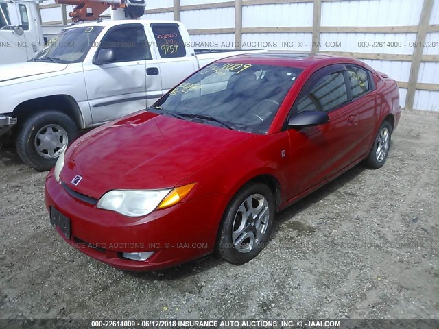 1G8AW12F14Z114143 - 2004 SATURN ION LEVEL 3 RED photo 2