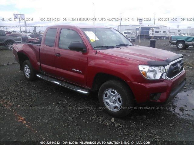 5TFTX4CN2DX022974 - 2013 TOYOTA TACOMA ACCESS CAB RED photo 1