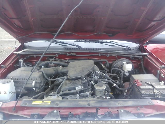 5TFTX4CN2DX022974 - 2013 TOYOTA TACOMA ACCESS CAB Қызыл фото 10