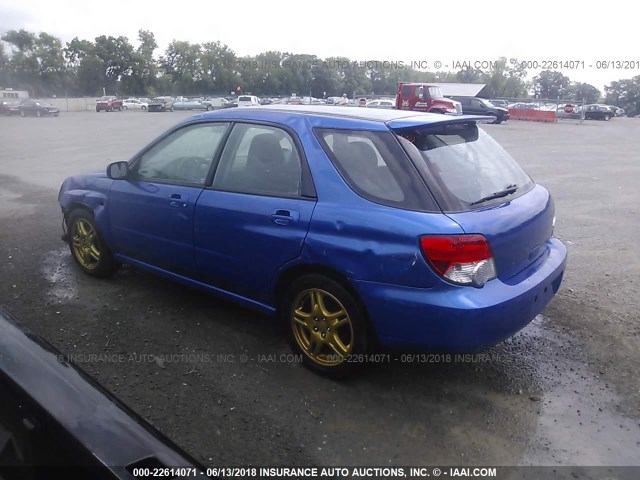 JF1GG29614H803815 - 2004 SUBARU IMPREZA WRX BLUE photo 3