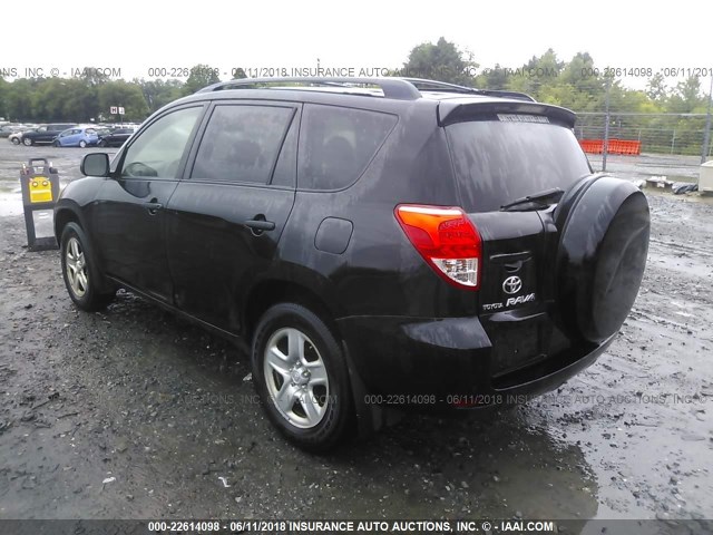 JTMZD33V765023176 - 2006 TOYOTA RAV4 BLACK photo 3