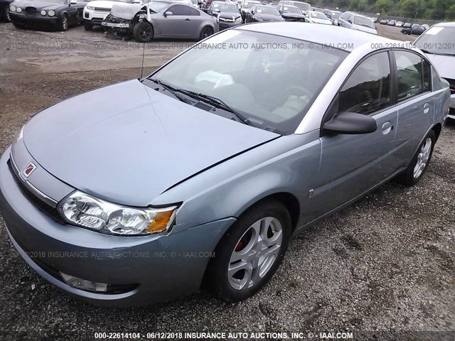 1G8AL52F83Z148787 - 2003 SATURN ION LEVEL 3 BLUE photo 2