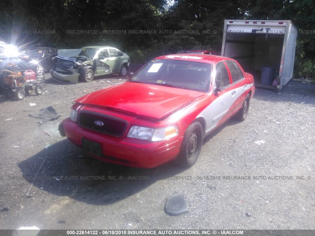 2FAFP71W26X153450 - 2006 FORD CROWN VICTORIA POLICE INTERCEPTOR RED photo 2