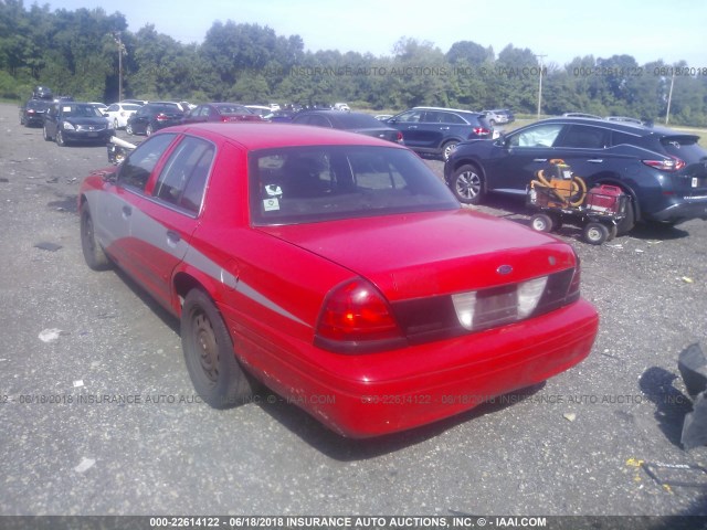 2FAFP71W26X153450 - 2006 FORD CROWN VICTORIA POLICE INTERCEPTOR RED photo 3