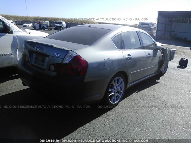 JNKAY01E56M111327 - 2006 INFINITI M35 SPORT GRAY photo 4