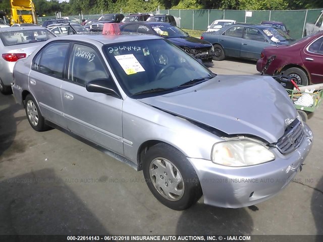 2HGEJ6610YH548336 - 2000 HONDA CIVIC SE SILVER photo 1