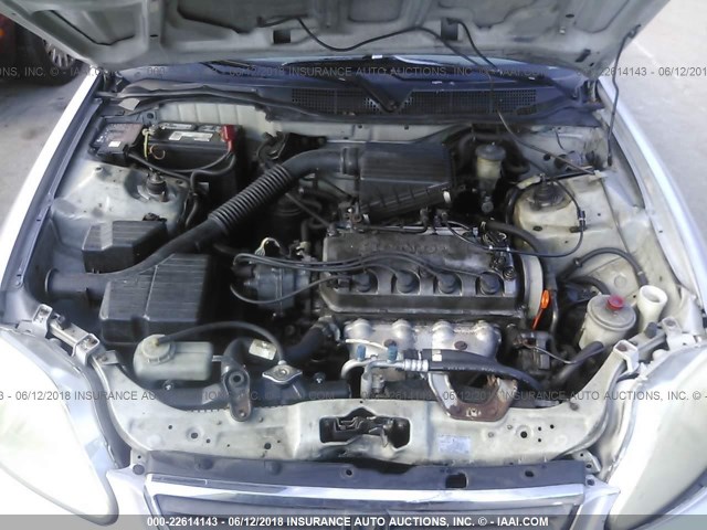 2HGEJ6610YH548336 - 2000 HONDA CIVIC SE SILVER photo 10