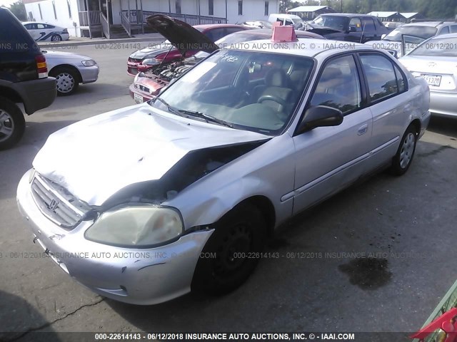 2HGEJ6610YH548336 - 2000 HONDA CIVIC SE SILVER photo 2