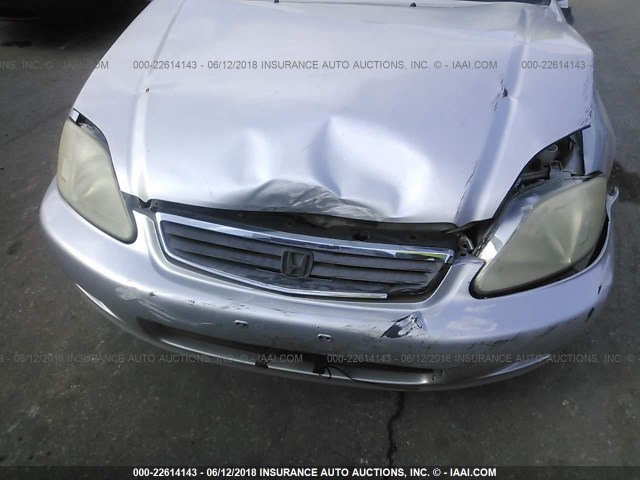 2HGEJ6610YH548336 - 2000 HONDA CIVIC SE SILVER photo 6