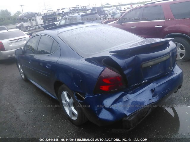 2G2WR544041352097 - 2004 PONTIAC GRAND PRIX GTP BLUE photo 3