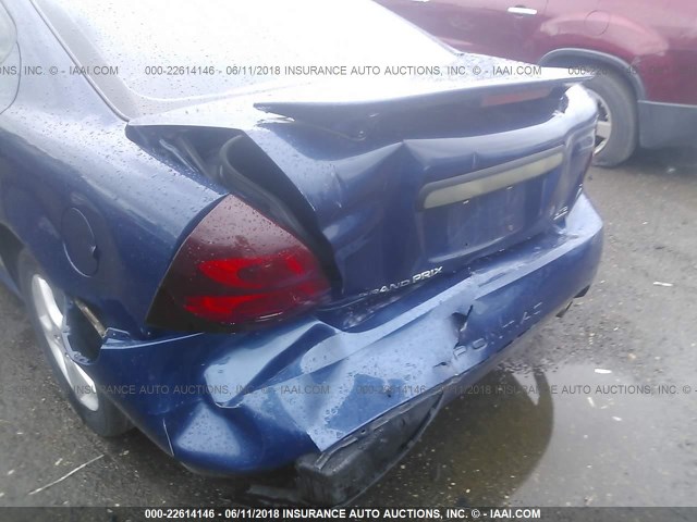 2G2WR544041352097 - 2004 PONTIAC GRAND PRIX GTP BLUE photo 6