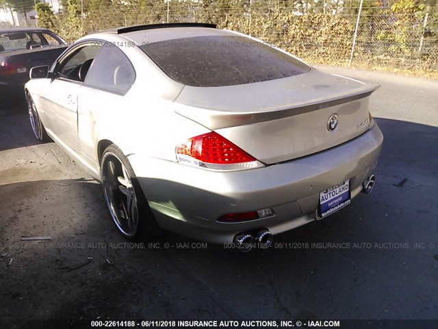 WBAEH73414B190873 - 2004 BMW 645 CI AUTOMATIC CREAM photo 3