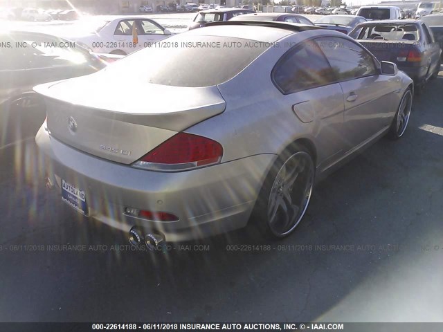 WBAEH73414B190873 - 2004 BMW 645 CI AUTOMATIC CREAM photo 4