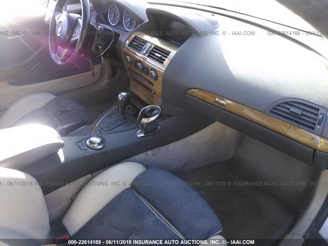 WBAEH73414B190873 - 2004 BMW 645 CI AUTOMATIC CREAM photo 5