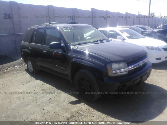 1GNDT13S022500797 - 2002 CHEVROLET TRAILBLAZER  BLACK photo 1